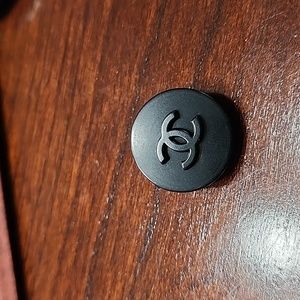 Chanel Black Button w Black CC